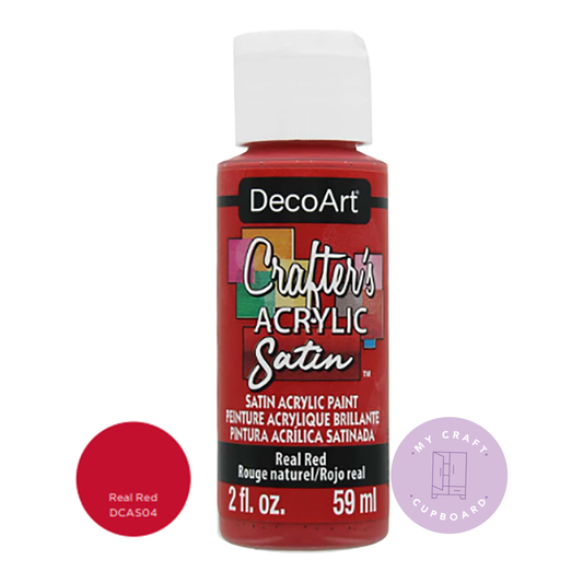 Real Red Satin 2oz DCAS04 Crafters Acrylic