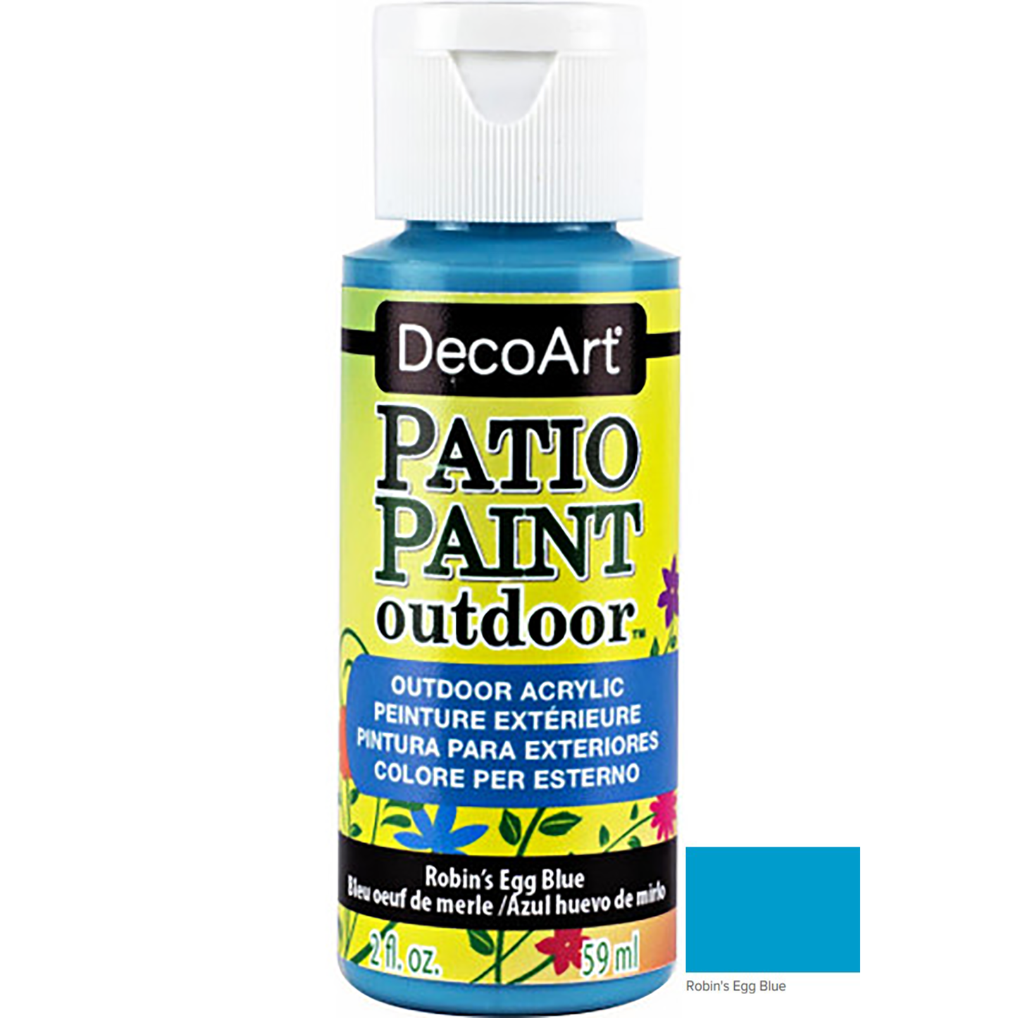 Robin's Egg Blue 2oz Patio Outdoor Paint DCP55