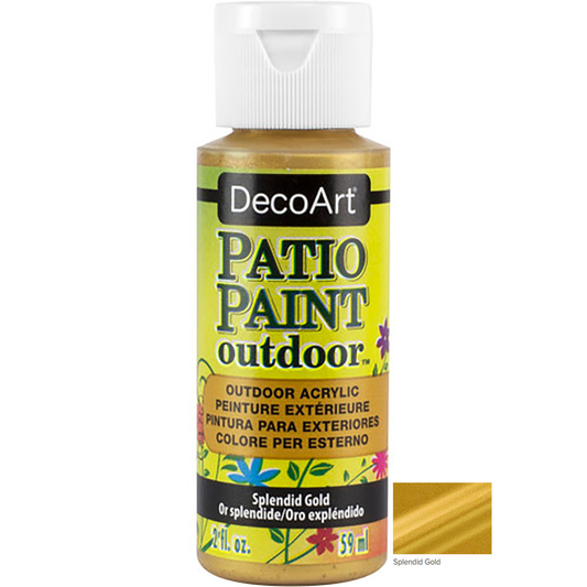 Splendid Gold 2oz Patio Outdoor Paint DCP84