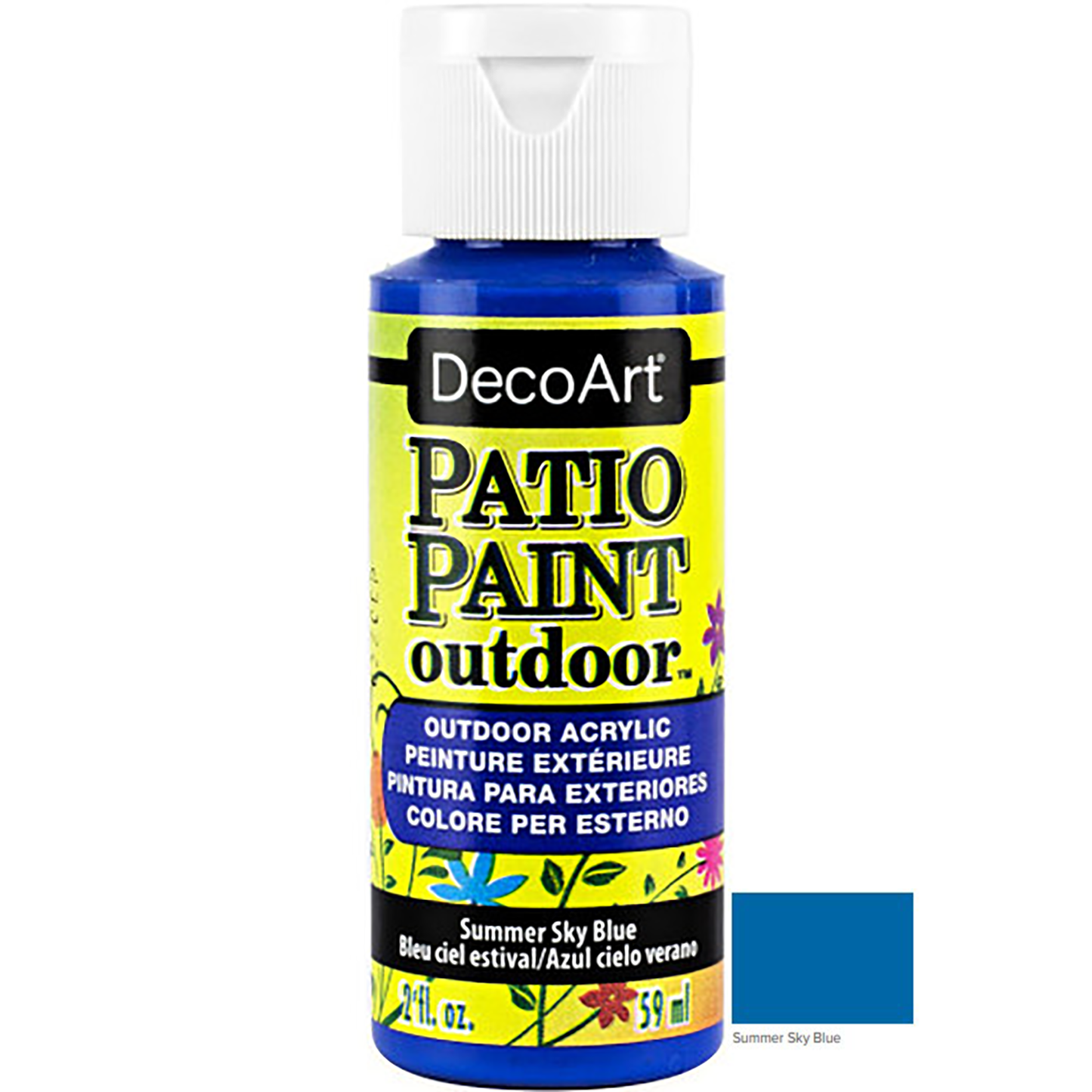 Summer Sky Blue 2oz Patio Outdoor Paint DCP10