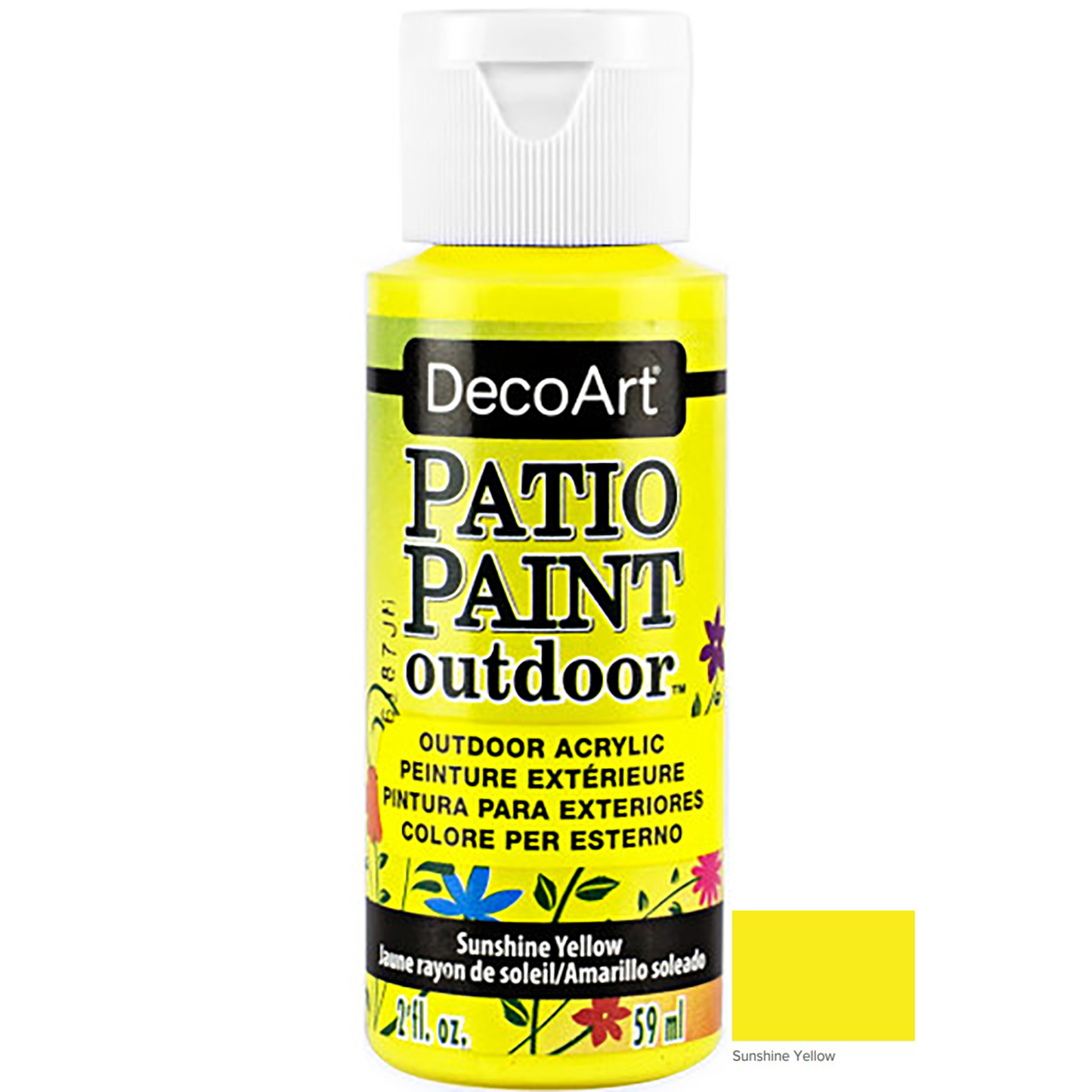 Sunshine Yellow 2oz Patio Outdoor Paint DCP06