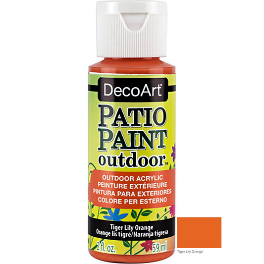 Tiger Lily Orange 2oz Patio Outdoor Paint DCP36