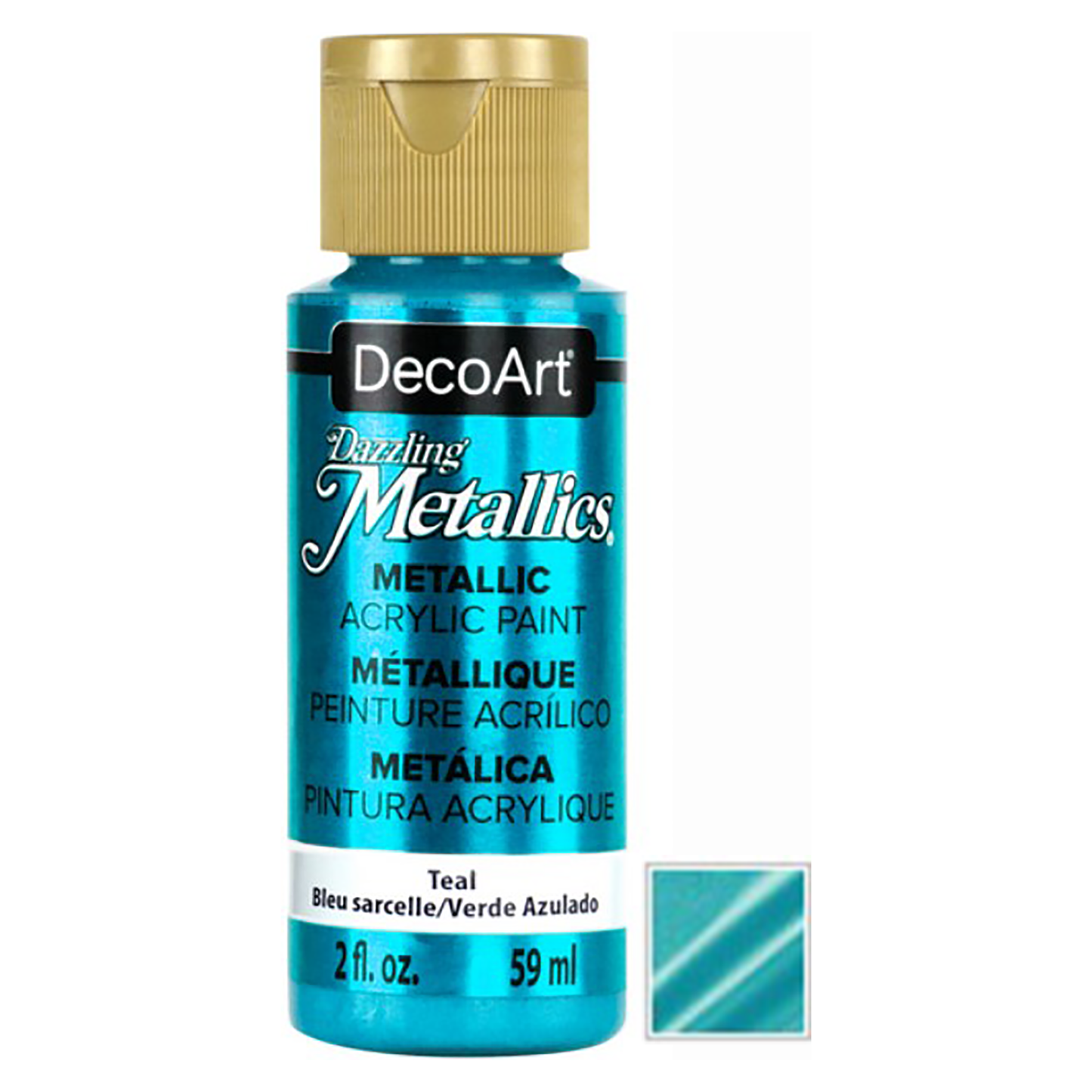 Teal 2oz Dazzling Metallics DA322