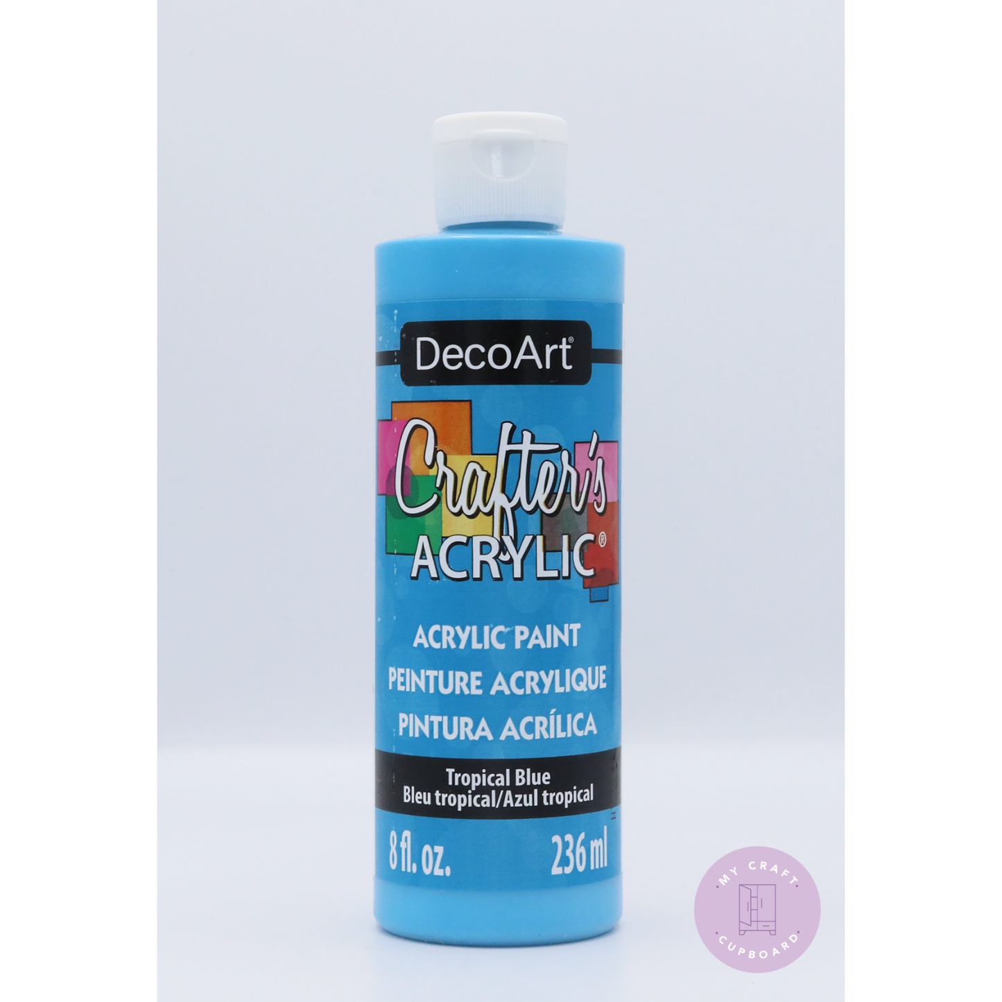 Large 8oz Crafters Acrylic Tropical Blue DCA102