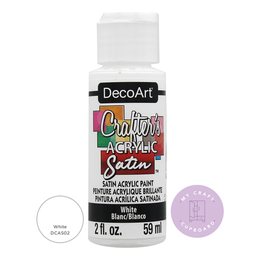 White Satin 2oz DCAS02 Crafters Acrylic