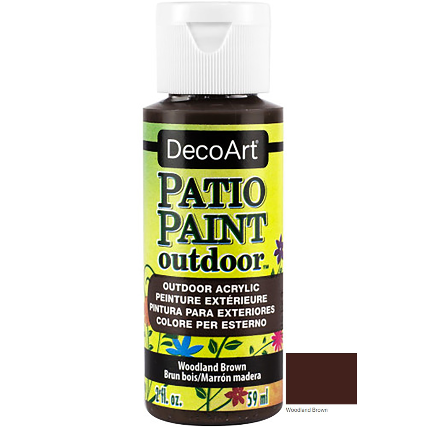 Woodland Brown 2oz Patio Outdoor Paint DCP18