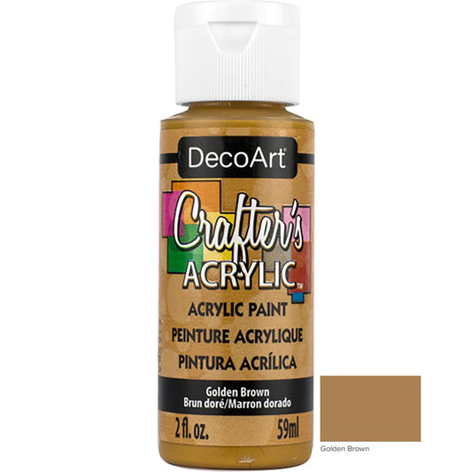 Golden Brown DCA06 2oz Crafters Acrylic