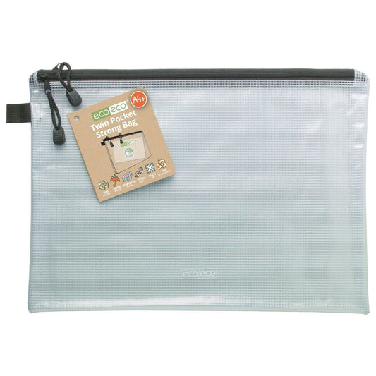 A4 Twin Pocket Super Strong Bag, Waterproof Mesh Tuff Bag, Reinforced NEW ECO062