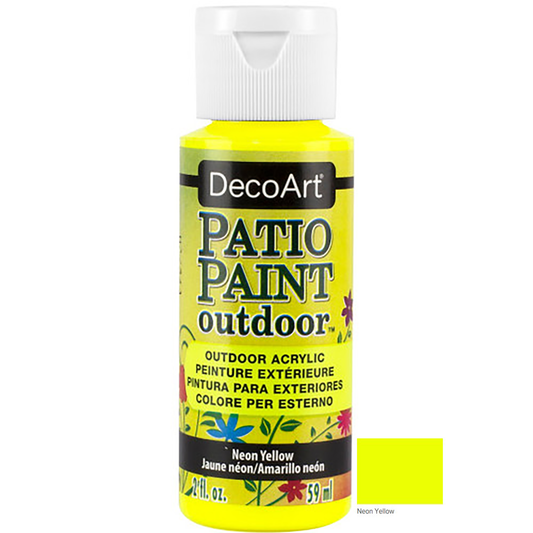 Neon Yellow 2oz Patio Outdoor Paint DCP88